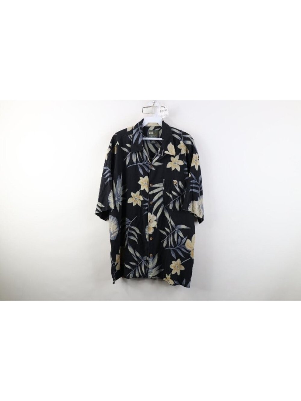 Vintage 90s Streetwear Mens XL Faded Silk Flower Leaf Luau Hawaiian Button Shirt